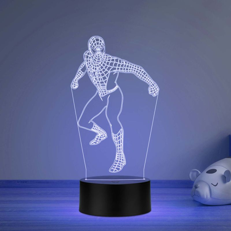 Spider-Man Across The Spider Verse Design Night Lamp with multicolored